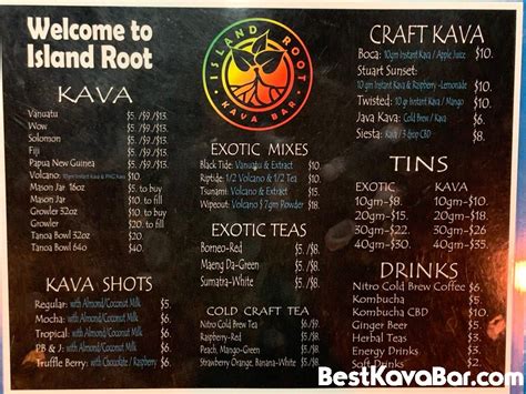 island root kava bar royal palm menu  See more of Island Root Kava Bar Royal Palm on Facebook